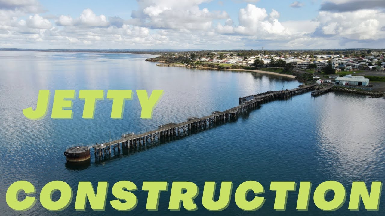 Kingscote jetty refurbishment update from above