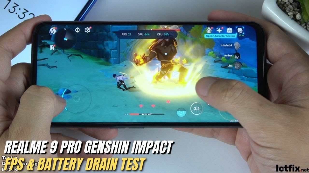 Realme 9 Pro Genshin Impact Gaming test | Snapdragon 695, 120Hz Display