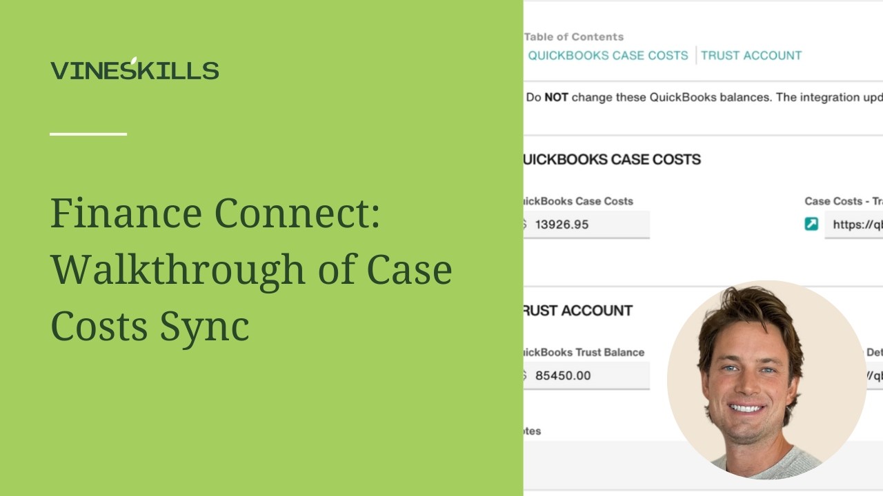 Finance Connect: пошаговое руководство по синхронизации затрат по делам