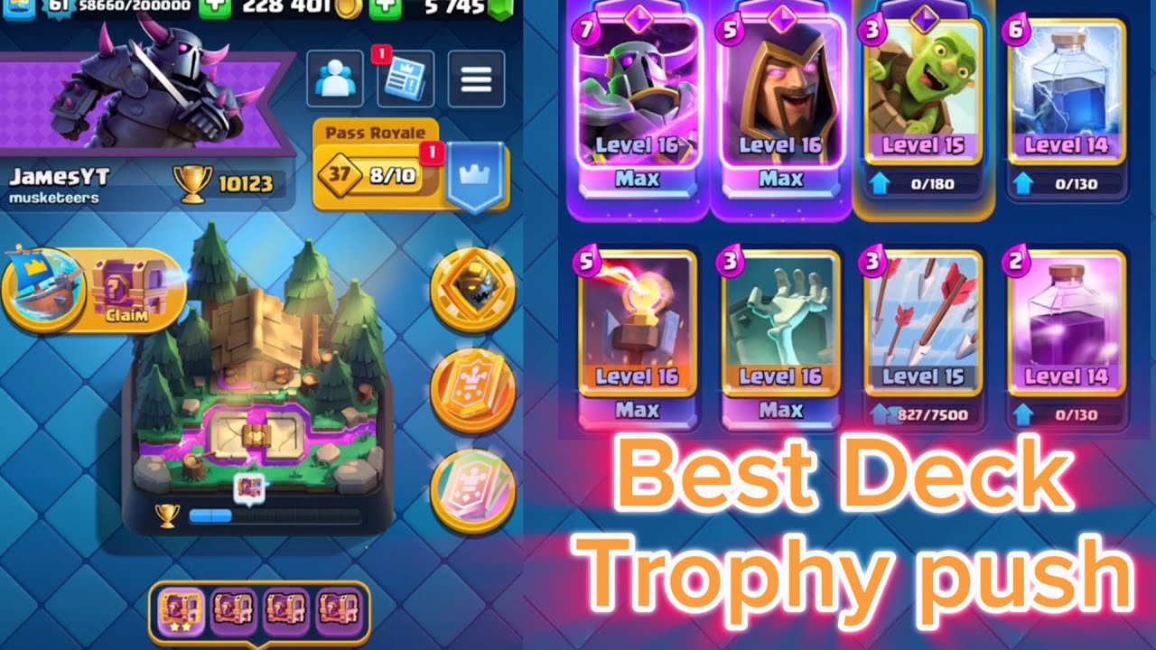 Best Deck for Trophy Push😱woww