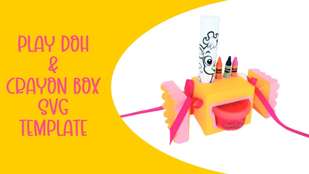 Candy Play Doh and Crayon Box |  Activity Book for Kids | Coloring Book Template | Cricut Silohuette