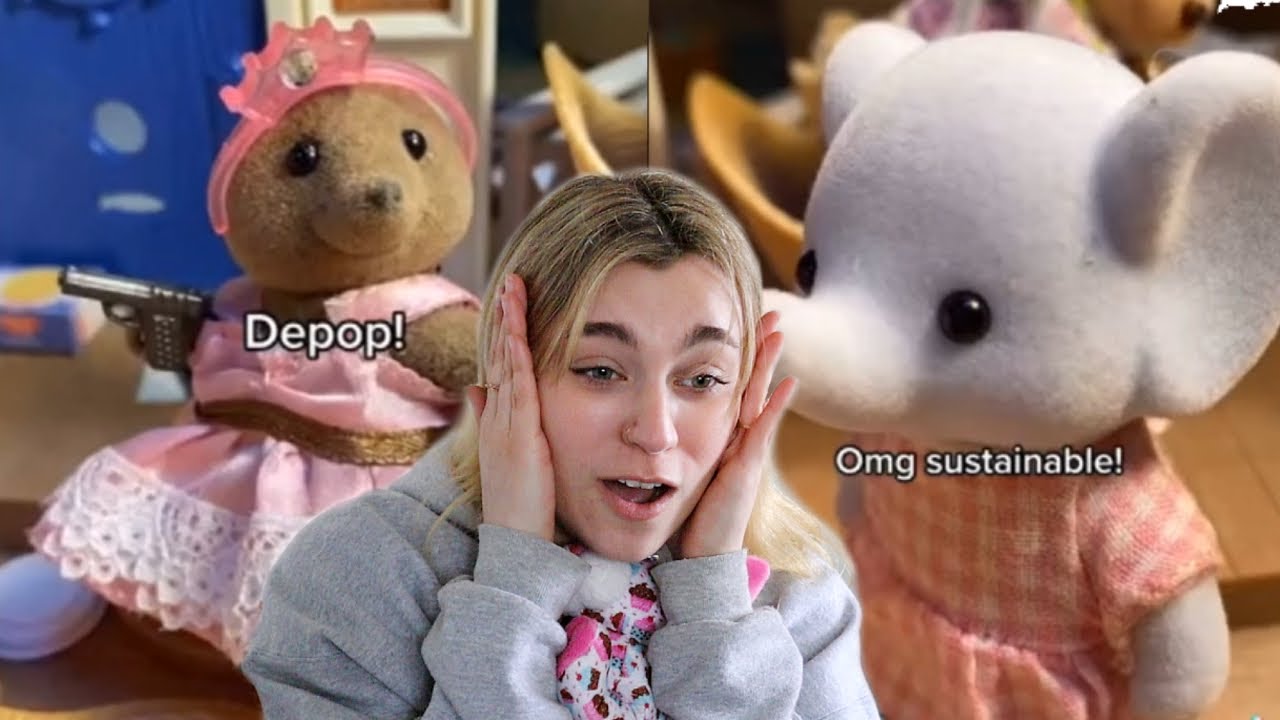 Watching Calico Critters TikToks like We're Having a Sleepover
