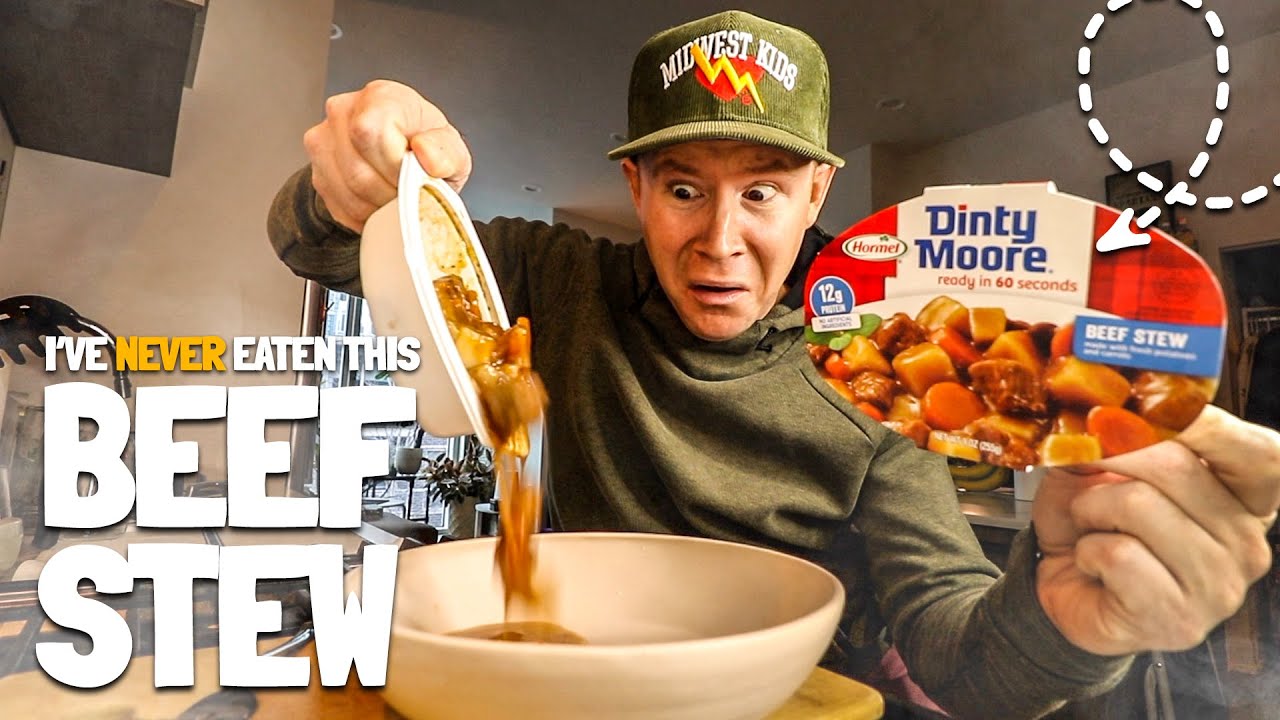 Watch me eat Dinty Moore's Beef Stew for the VERY FIRST TIME. 🍲😵