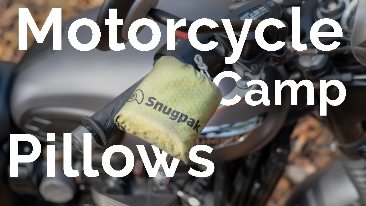 Small Motorcycle Camping Pillows | Snugpak & Sea To Summit Pillows | Motorcycle Camping Gear