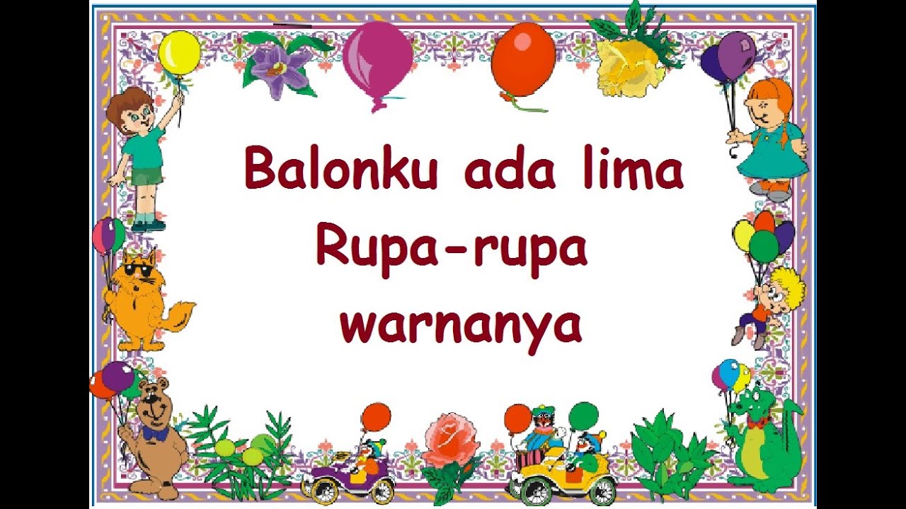 lirik BALONKU - Lagu Anak - Cipt. Adikarso - Musik Pompi S.