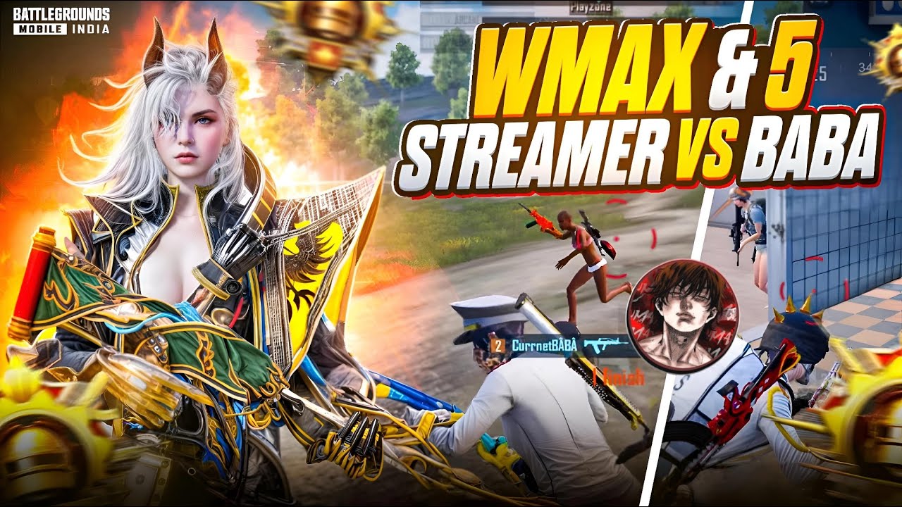 Wmax vs Current Baba 💀| Fastest 3 Finger Player 🤔#bgmi #bixiop #wmaxgaming 