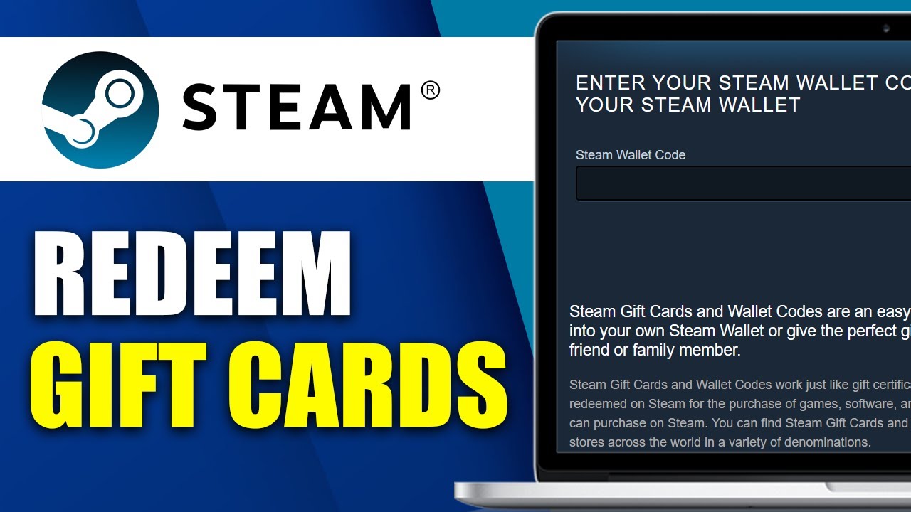 How to Redeem Steam Gift Cards (Redeem Your Steam Wallet Code)
