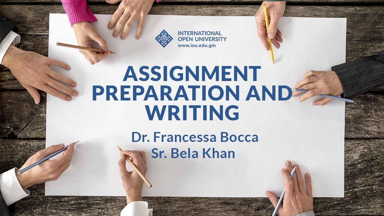 An Interactive Session on Assignment Preparation and Writing 