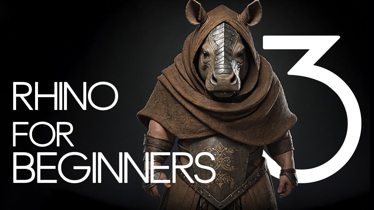 Rhino for Absolute Beginners &mdash; Ep3 | Creating Surfaces & Solid Modeling