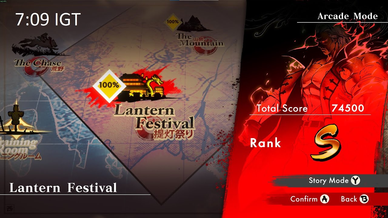 Shinobi AoV | PC | 7:09 IGT | Go again! | IL speed run | Shinobi difficulty | Lantern Festival