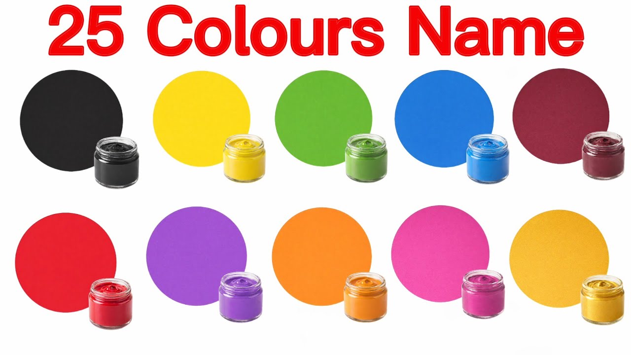 बच्चों के लिए रंगों के नाम | Colours Name for Kids | Learn Colour Name English to Hindi 