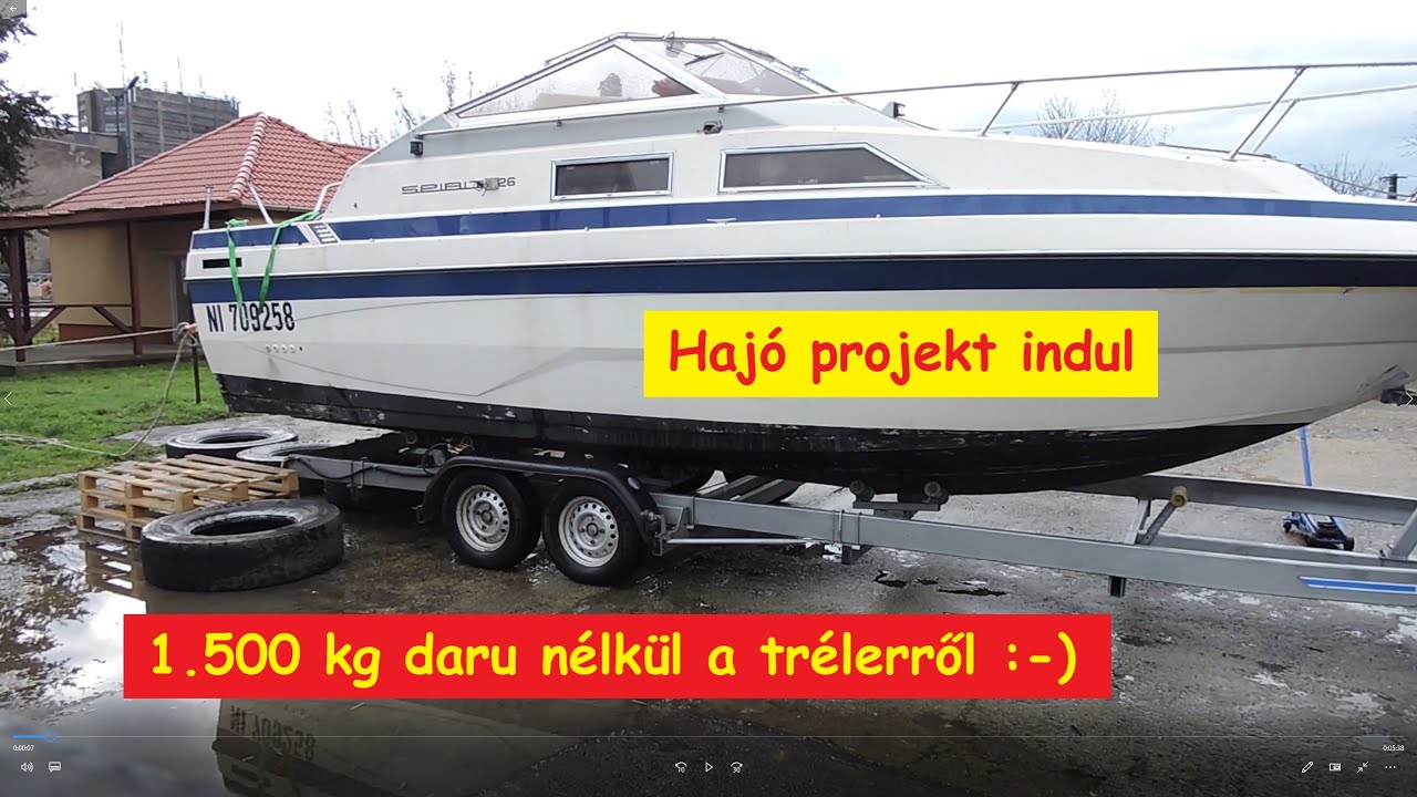1868. Haj&oacute; projekt indul. 🚢⚓Na de hogyan vegy&uuml;k le a tr&eacute;lerről daru n&eacute;lk&uuml;l az 1500 kg-os haj&oacute;t? 😜