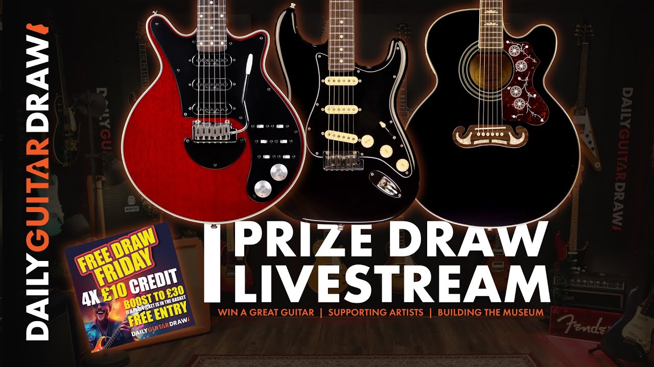 273 Fender Ultra Luxe & 4 more DAILY GUITAR DRAW Competition Prize Draw Live 24/10/2025 16.00 UK