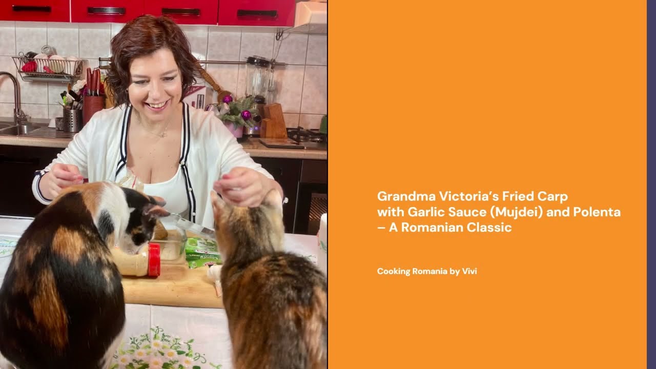 Grandma Victoria’s Fried Carp with Garlic Sauce Mujdei – A Romanian Classic