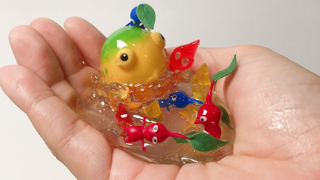 【100均材料だけで作る】手のひらで戦うピクミンたち〜Pikmin made from polymer clay〜