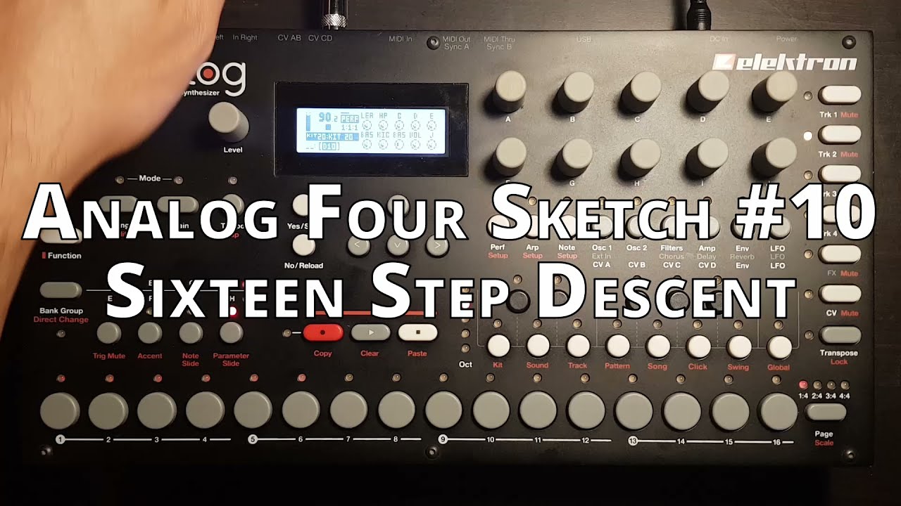 Analog Four Sketch #10 Sixteen Step Descent