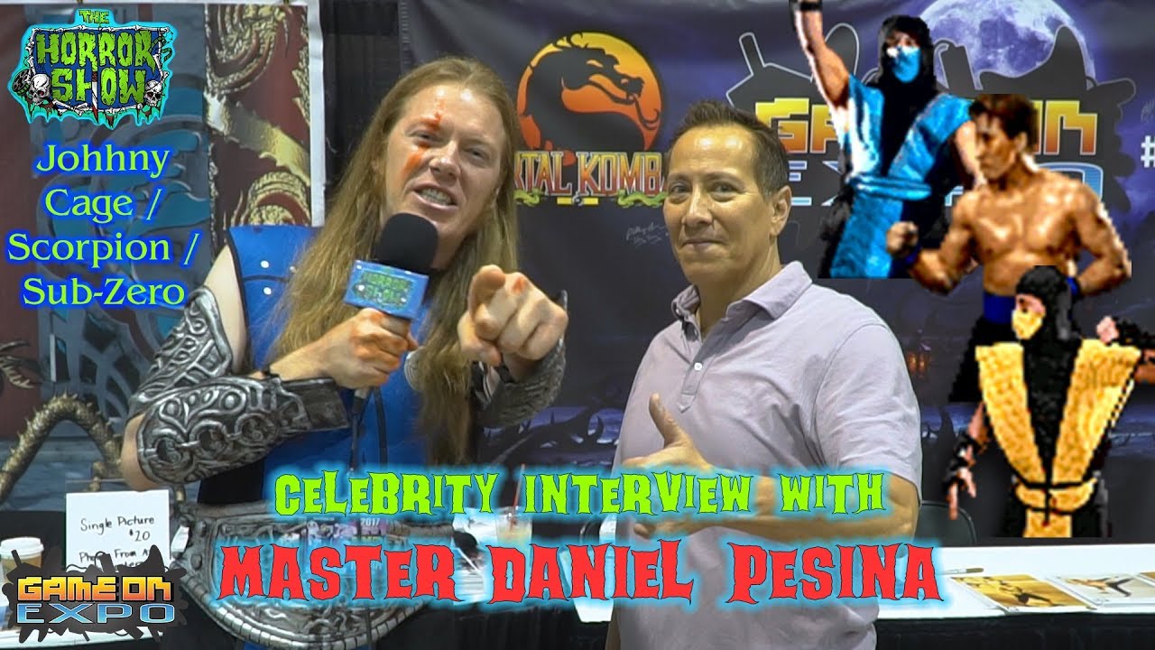 Celebrity Interview with MASTER DANIEL PESINA (Johnny Cage, Scorpion & Sub-Zero) - Game On Expo 2017