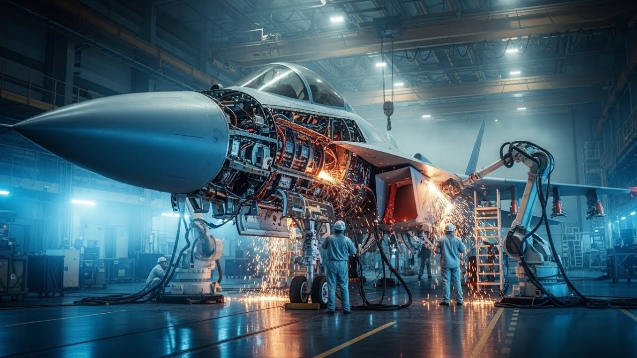 Inside the Fighter Jet Factory – How $100 Million Warplanes Are Built from Raw Metal (Full Process)