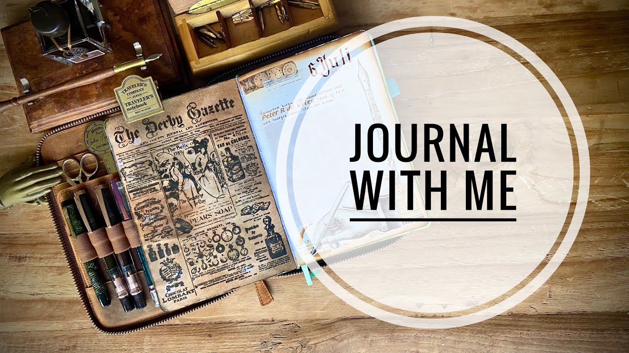 Journal With Me | Daily Spread: Oud papier maken met Distress Ink | Vintage | Bullet Journal