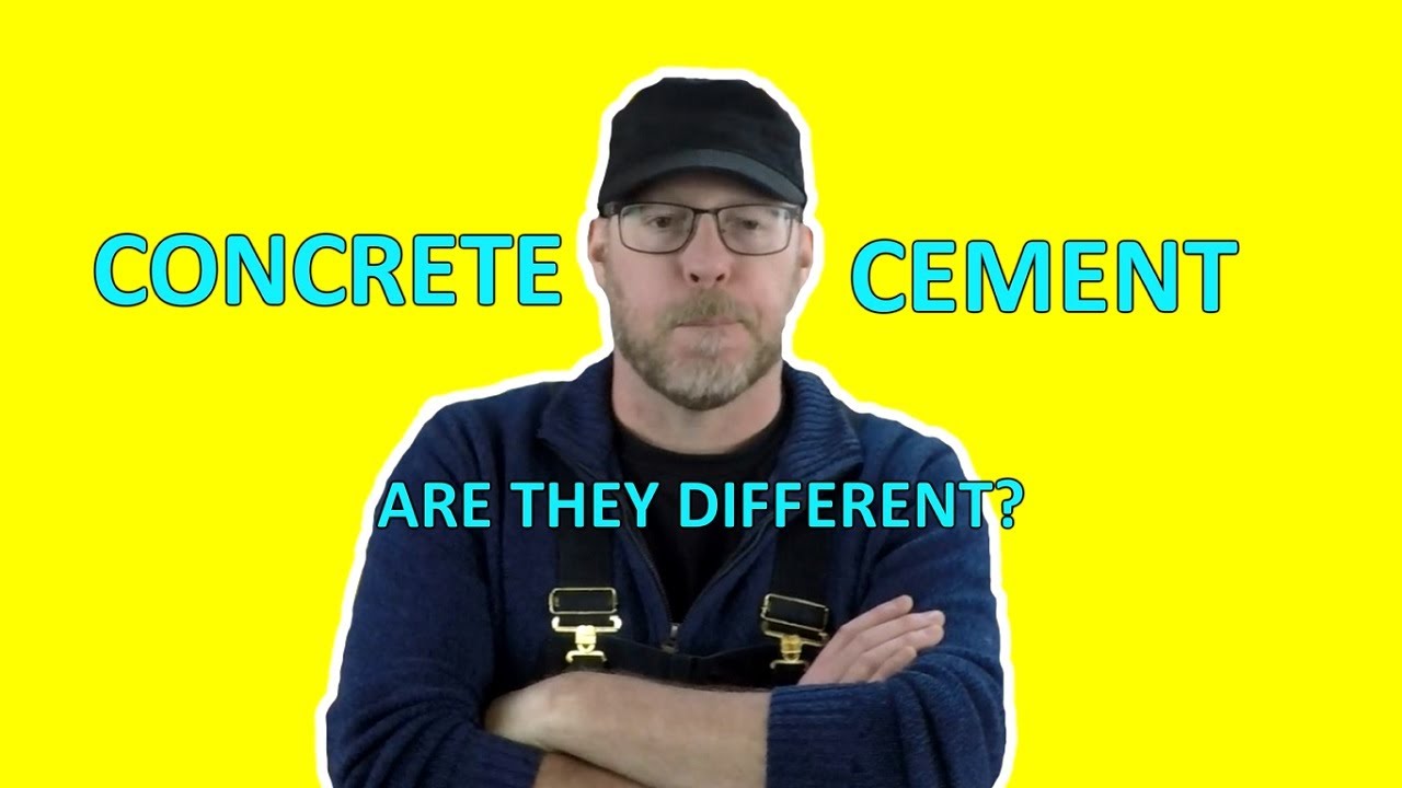 Is Cement And Concrete The Same Thing?