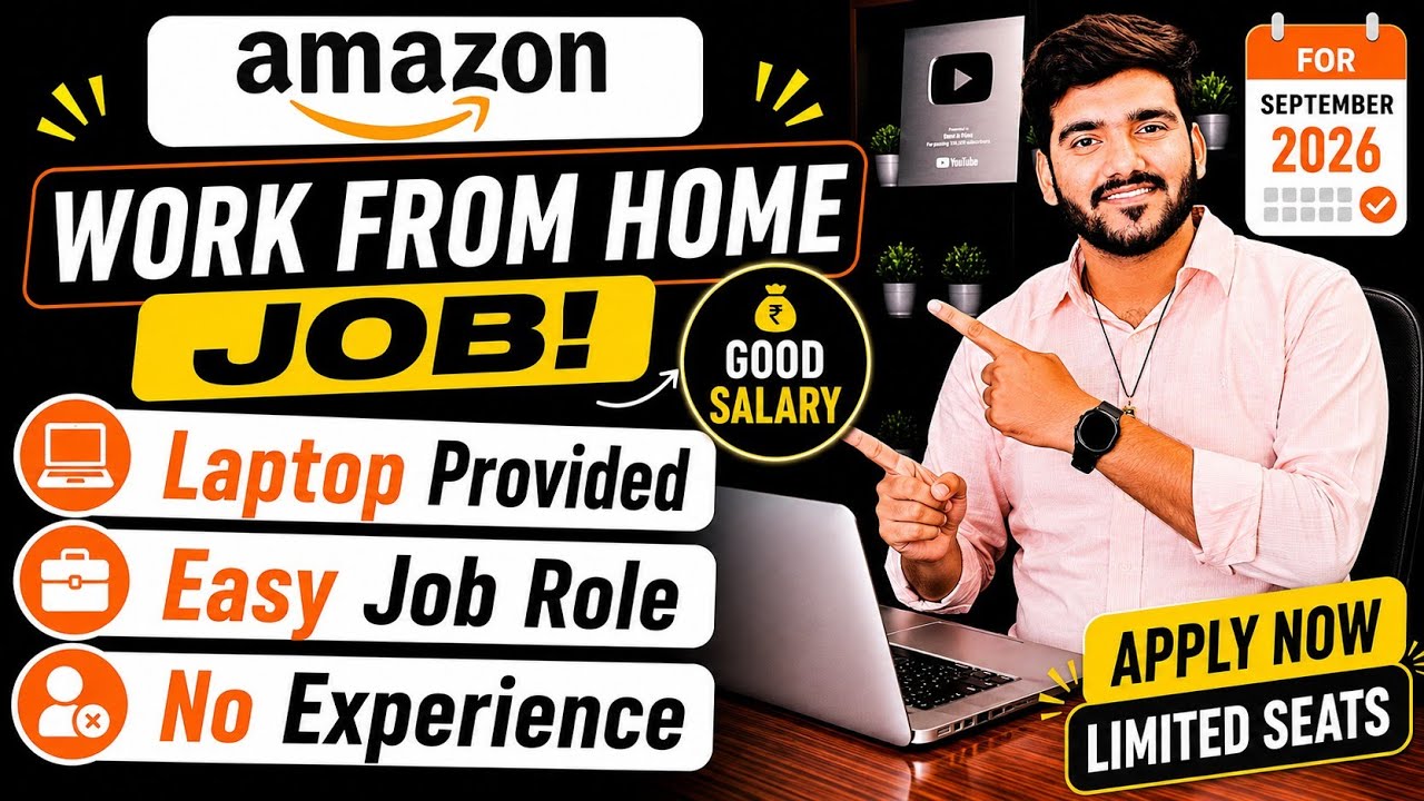 Amazon Work From Home Jobs 2026 | Online Jobs At Home | WFH Jobs For Freshers | Verified Remote Jobs