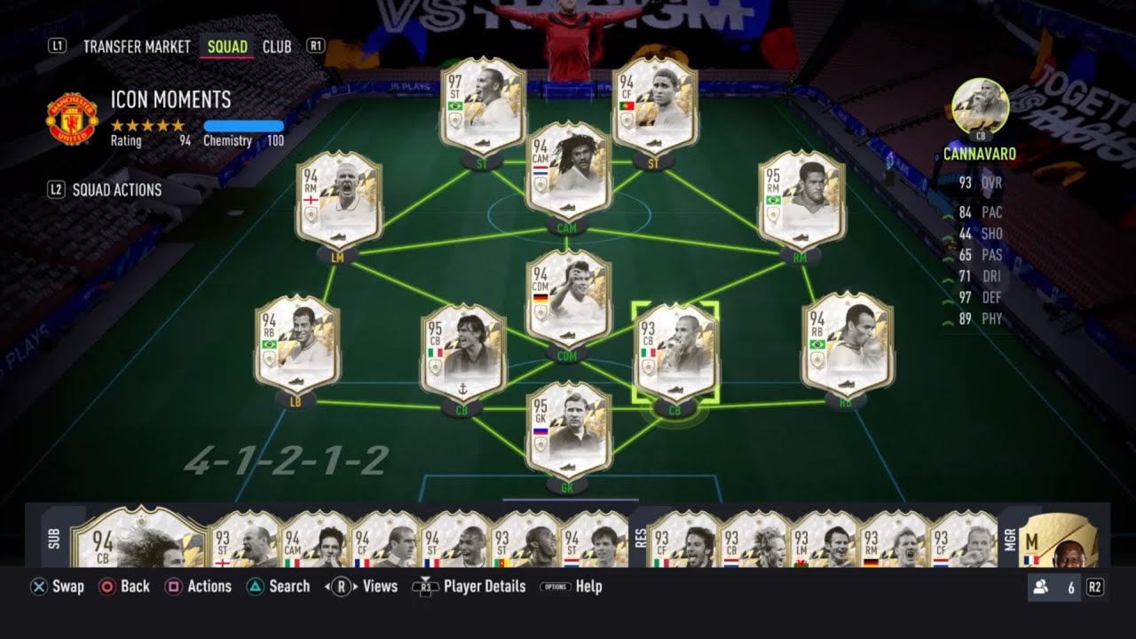 My FIFA 22 UNTRADABLE PRIME ICON MOMENTS End Team