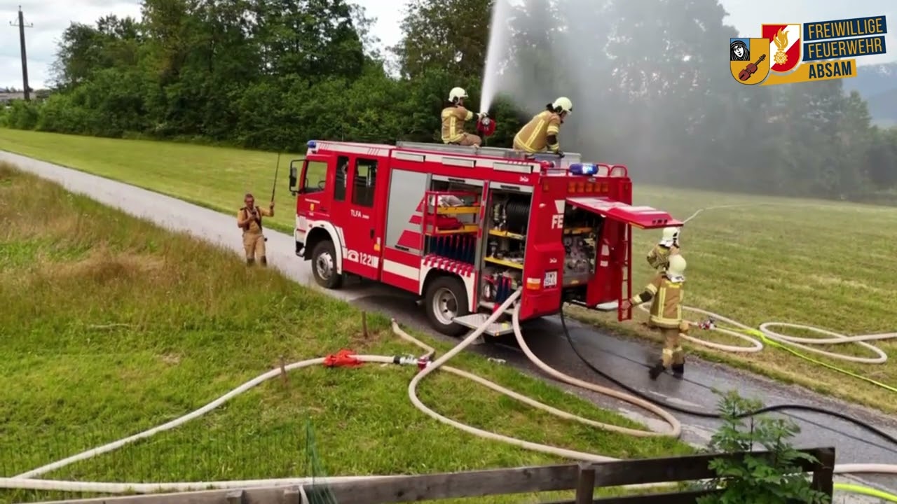 Frühjahrshauptübung der Feuerwehr Absam