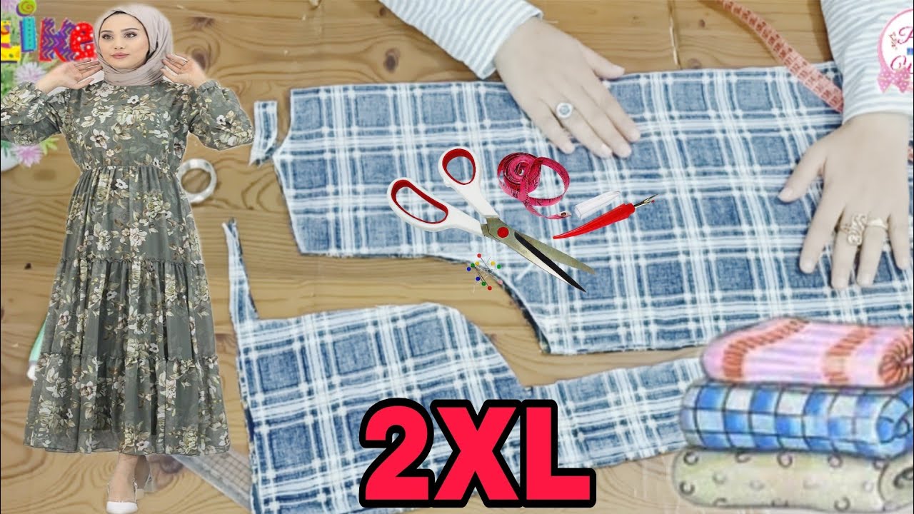 تفصيل فستان رائع مقاس 2XL