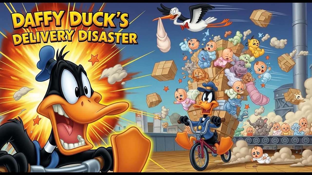 Daffy Duck’s Delivery Disaster | A Simple Food Order Turns Into Cartoon Chaos HASHOO BABA FRC