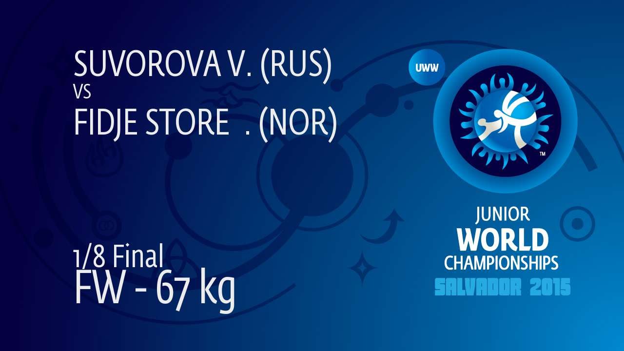 1/8 FW - 67 kg: S. FIDJE STORE (NOR) df. V. SUVOROVA (RUS), 6-1