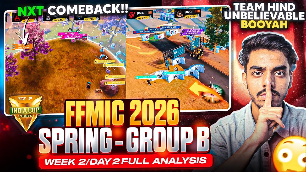 NXT COMEBACK + TEAM HIND DOMINATION🔥 | FFMIC SPRING 2026 - WEEK2 / DAY 1 ANALYSIS✅ | TEZ FFMIC 2026
