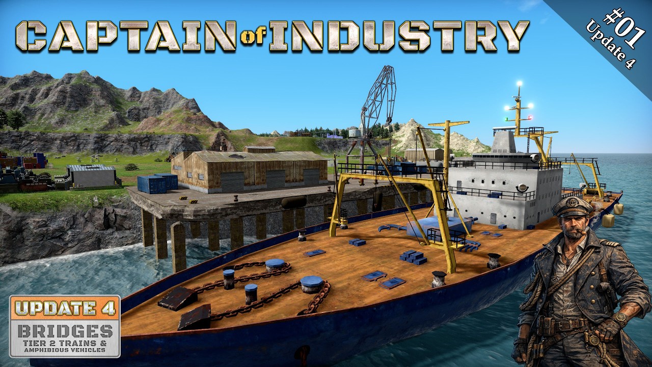 Captain of Industry - Update 4 & DLC - E01: Über wieviele Brücken must du gehen?