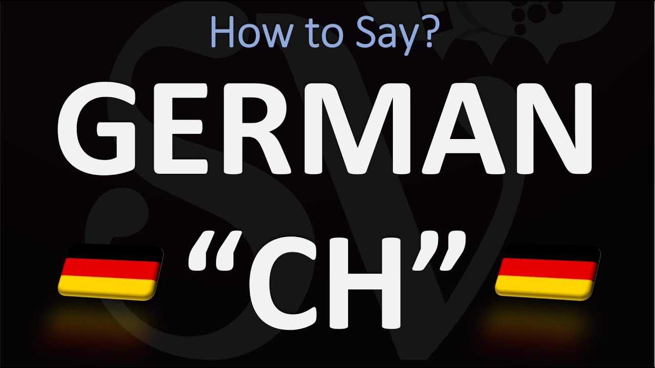 How to Pronounce CH in German? | EASY Pronunciation Guide