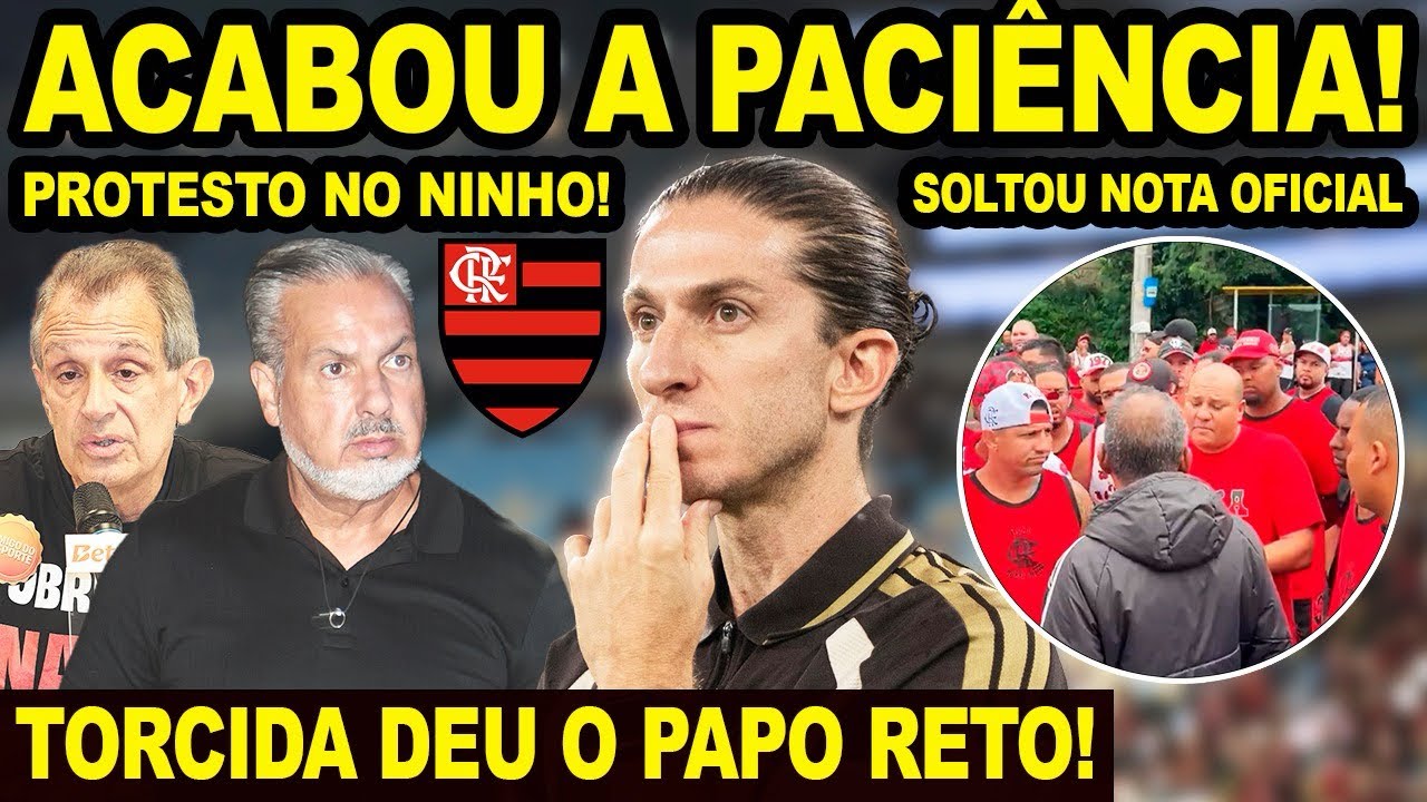ACABOU A PACIÊNCIA! TORCIDA DO FLAMENGO FEZ PROTESTO E DEU O PAPO NA PORTA DO NINHO! BOLETIM MÉDICO