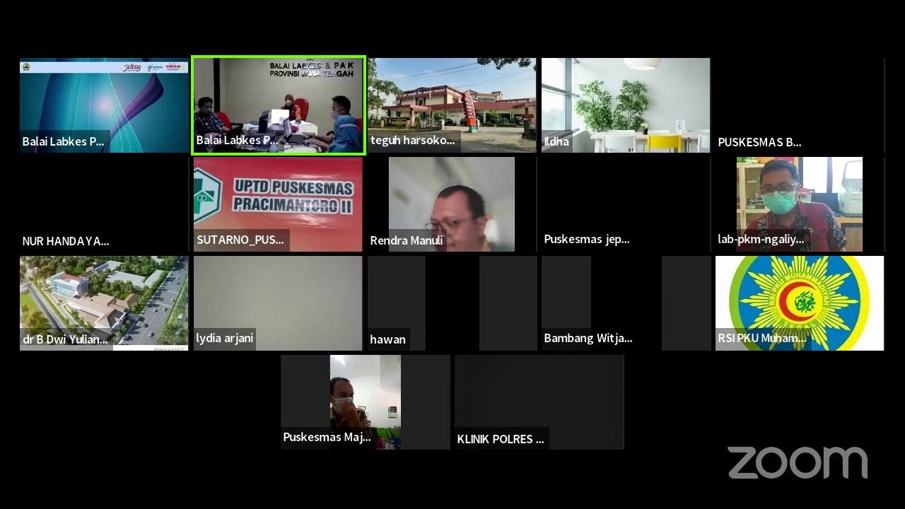 Kegiatan Sosialisasi Pelayanan Kalibrasi Di Fasyankes Se Jateng by Zoom