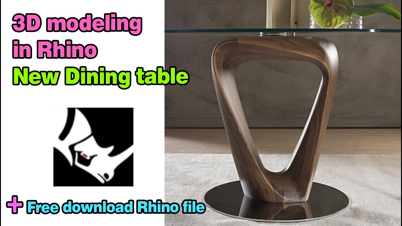 Industrial Design - Dining table design -  3d modeling - furniture design
