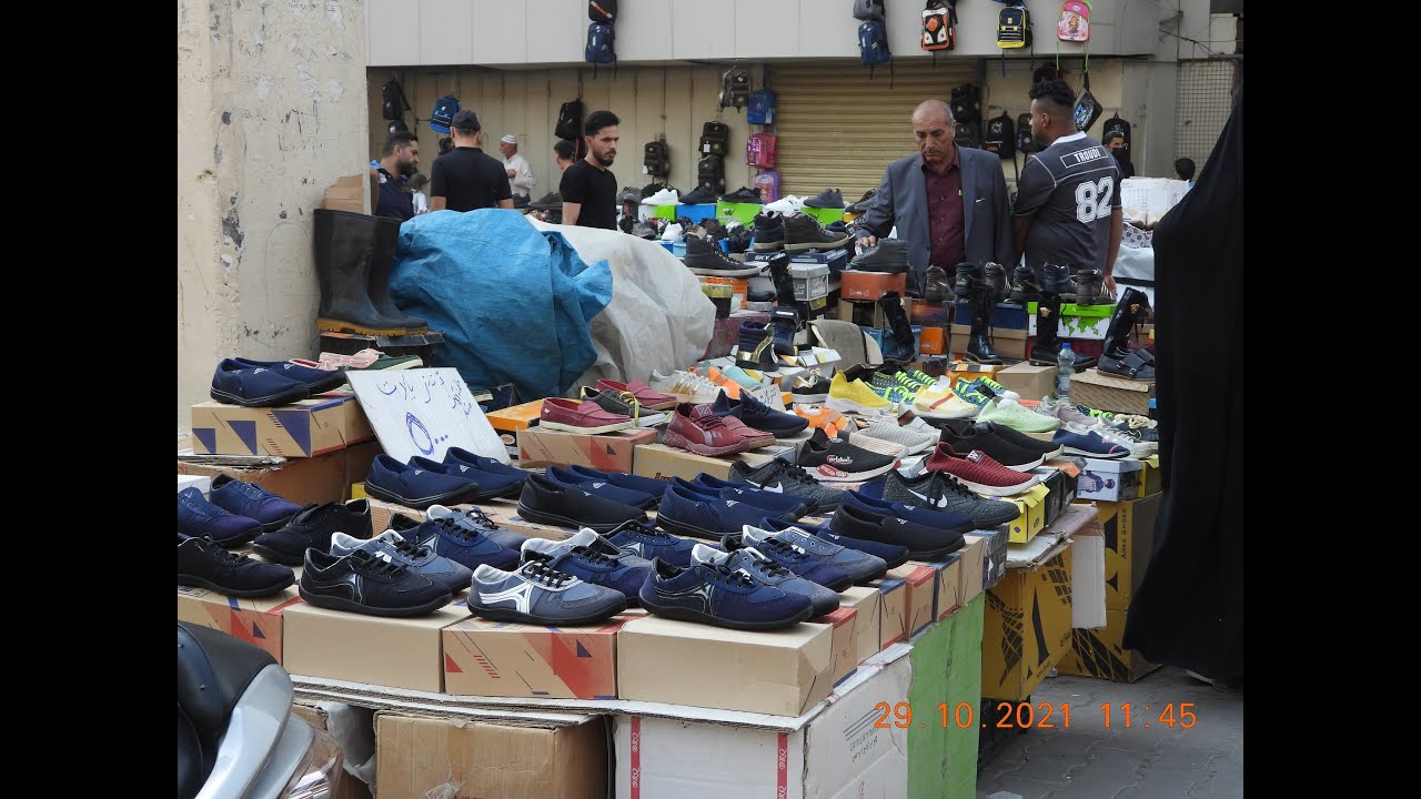 اسعار الاحذية و الملابس الجديدة في شارع الرشيد