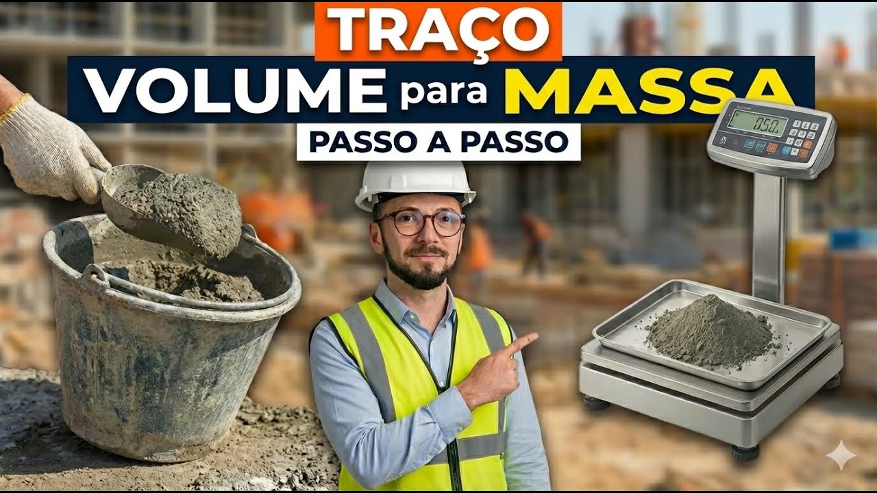 Como Converter Traço de Argamassa: De Volume para Massa (Passo a Passo)