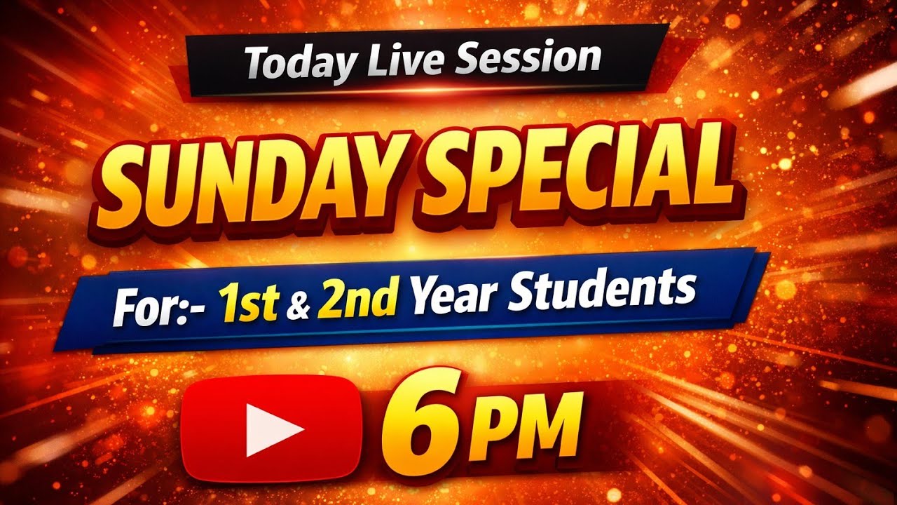 Today Live Session | Sunday Live Session | Jishan Ahmad Education | RGPV