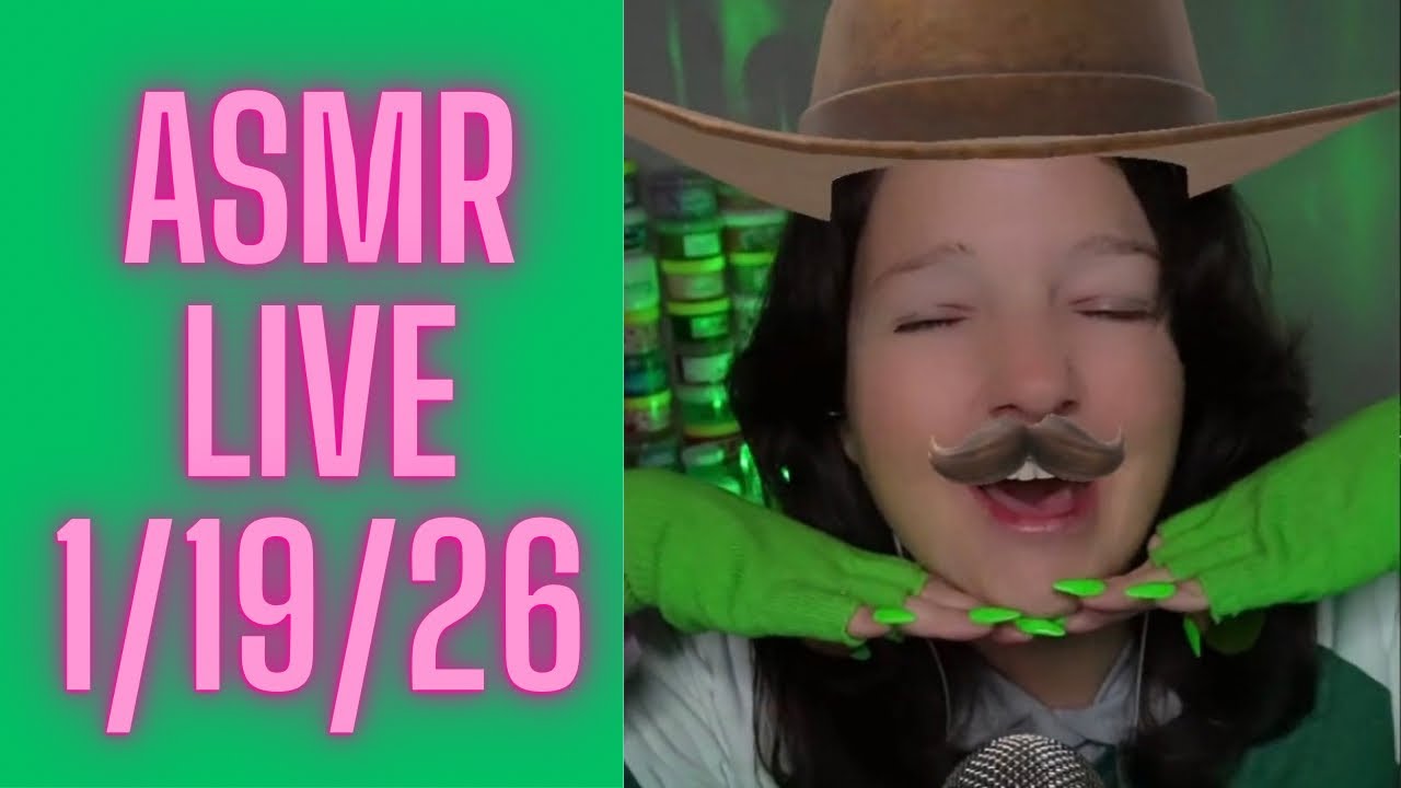 Yeehaw! Fun ASMR Livestream. Multi Trigger, Whispering + Music & Relaxation. Enjoy, Fizzies! 💚