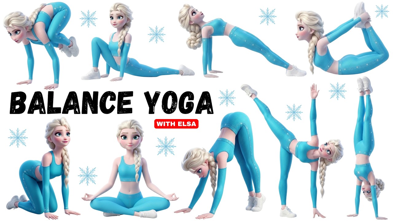 Elsa Frozen Yoga | Fun Yoga Poses for Children | Yoga for Flexibility & Focus | Kids Yoga