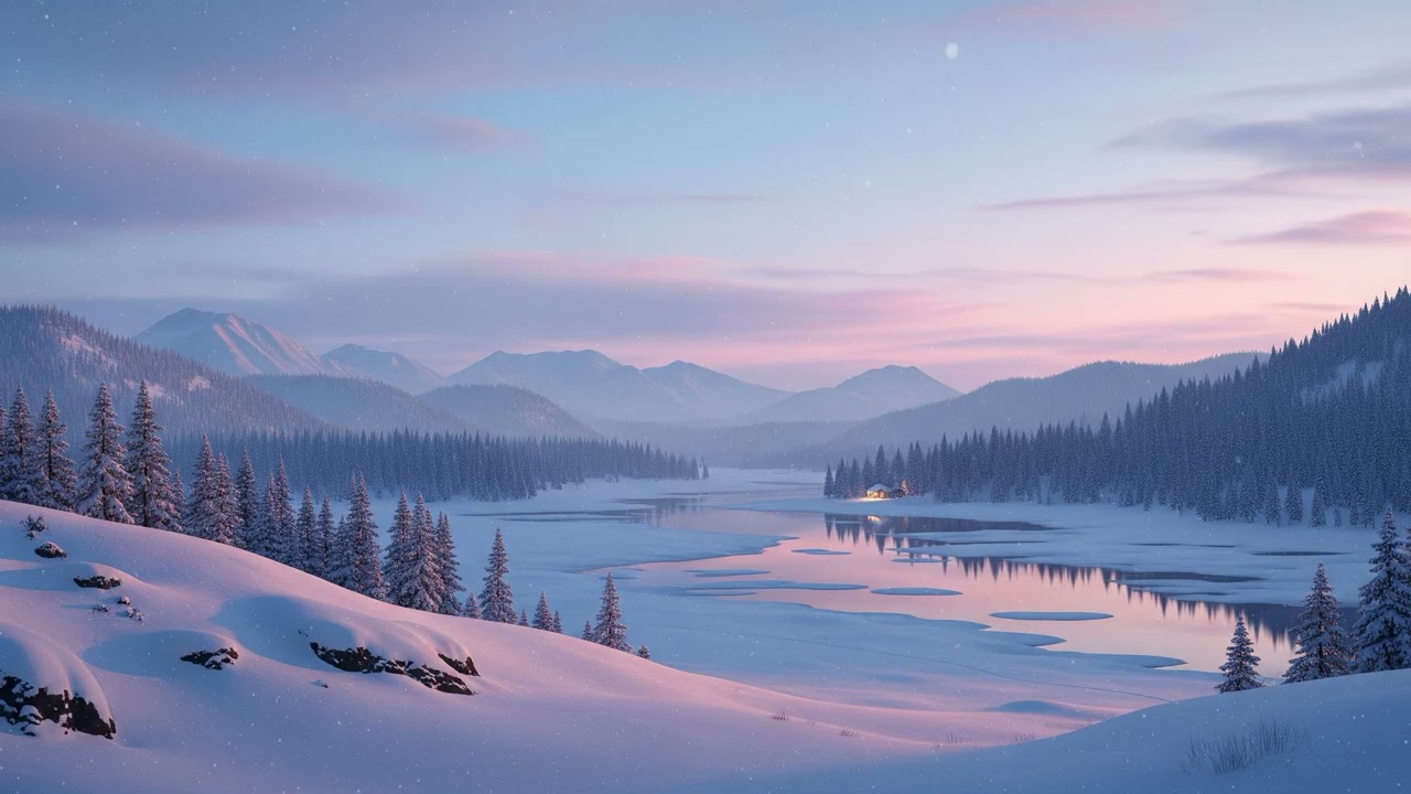 This Winter Landscape Brings Instant Calm ❄️ Peaceful Nature & Music