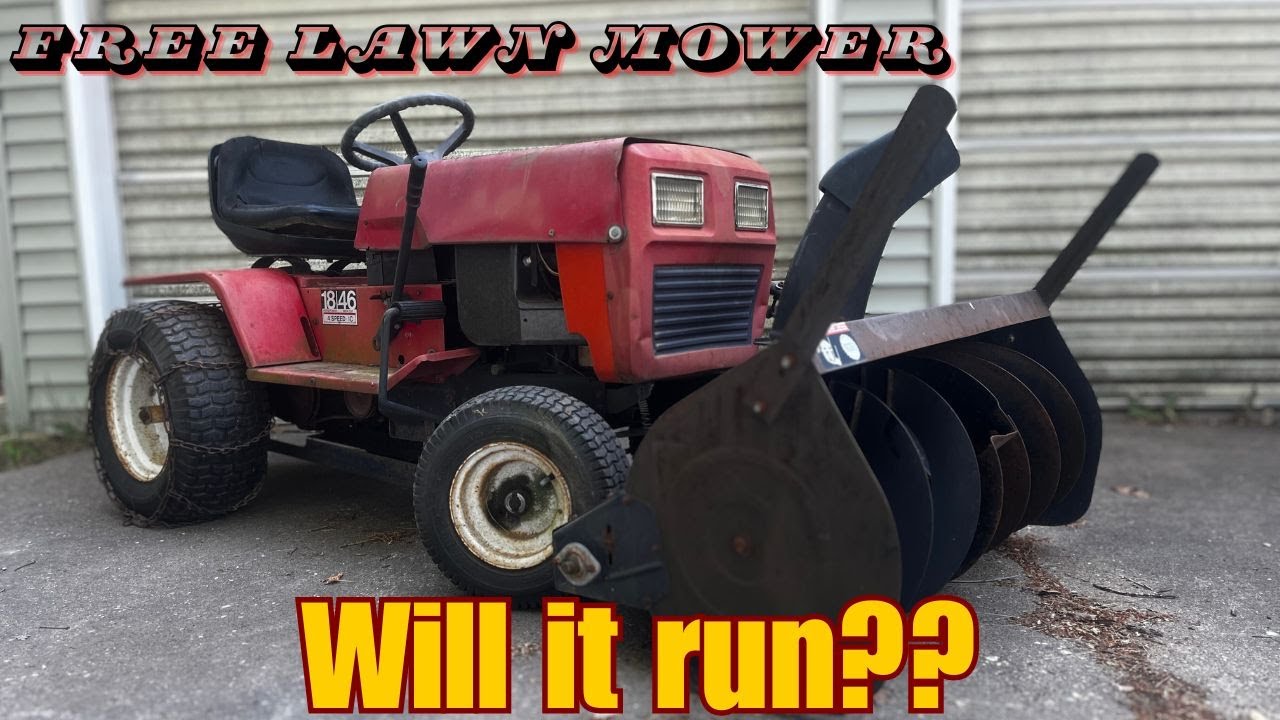 ABANDONED LAWN MOWER!!   WILL IT RUN??