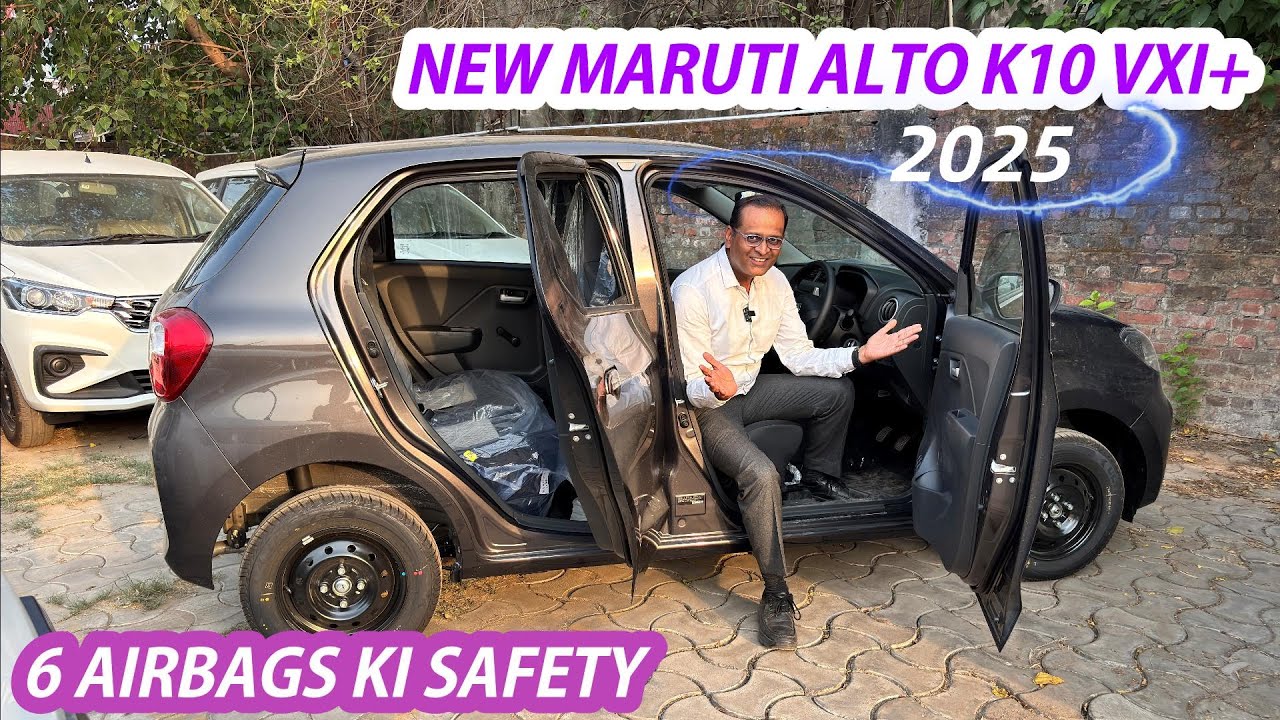 Ab ALTO K10 VXI+ 2025 Top Model Ligiye with Full Safety ! 6 Airbags & Traction Control
