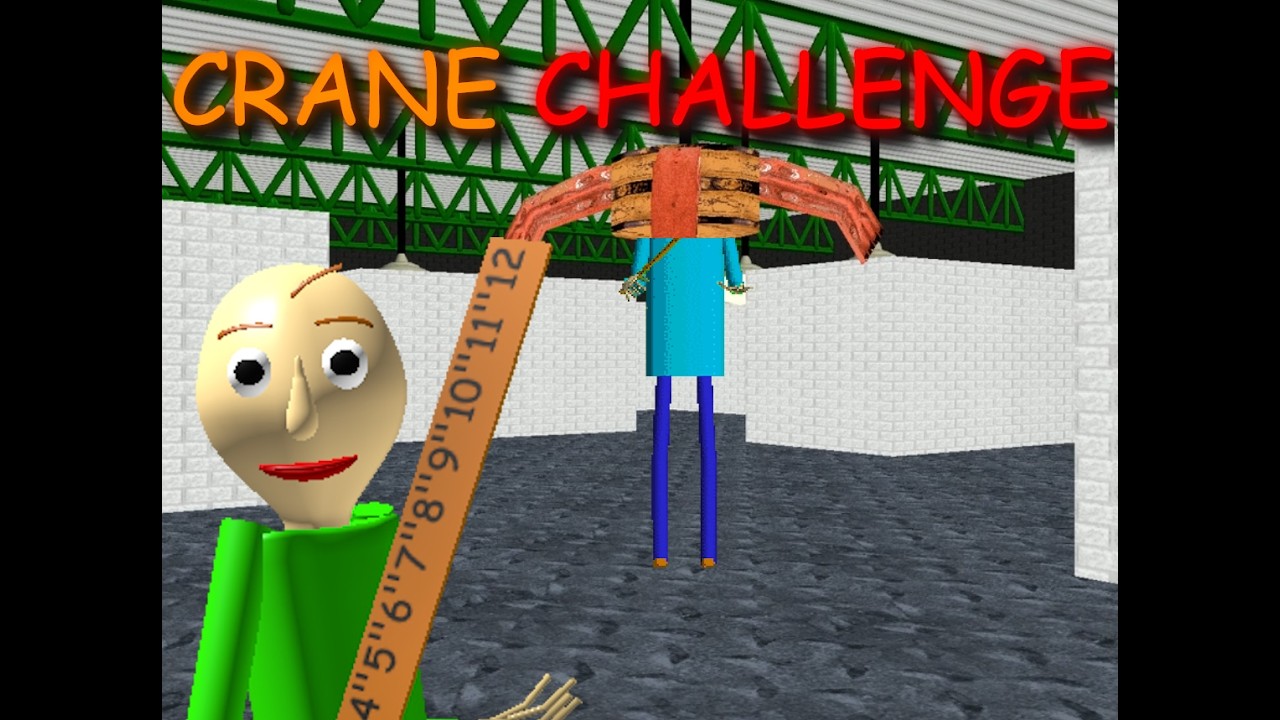 Crane Challenge - Baldi's basics Plus 0.14.1 Level Editor Map | BB+ mod
