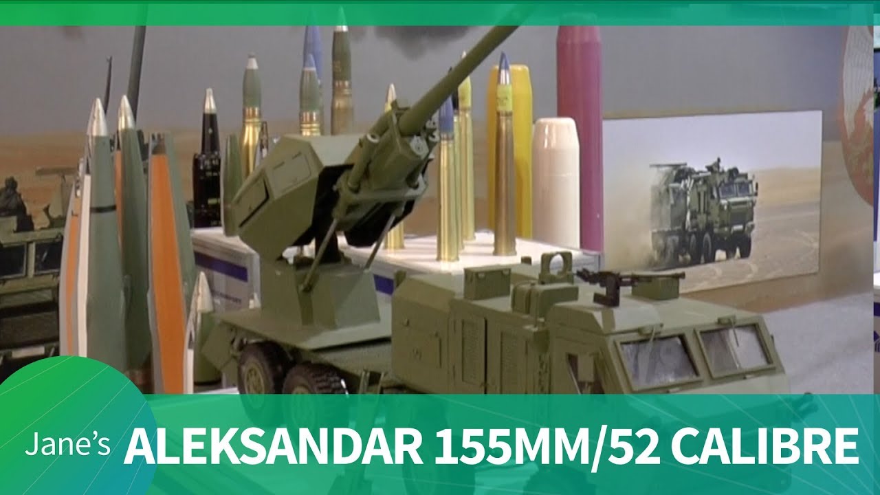 Serbian Yugoimport Aleksandar 155 mm 52 calibre self-propelled artillery system (Indo Defence 2018)