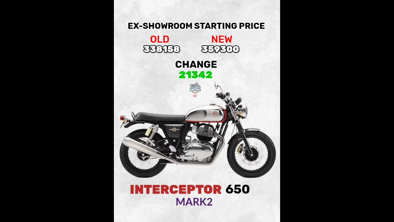 Royal Enfield Interceptor price/New Gst Price  #automobile #royalenfield #interceptor650