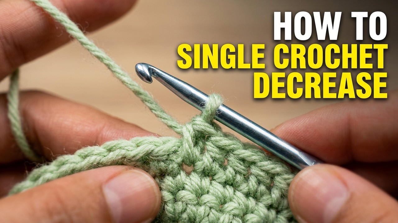 Single Crochet Decrease Tutorial (No Talking)