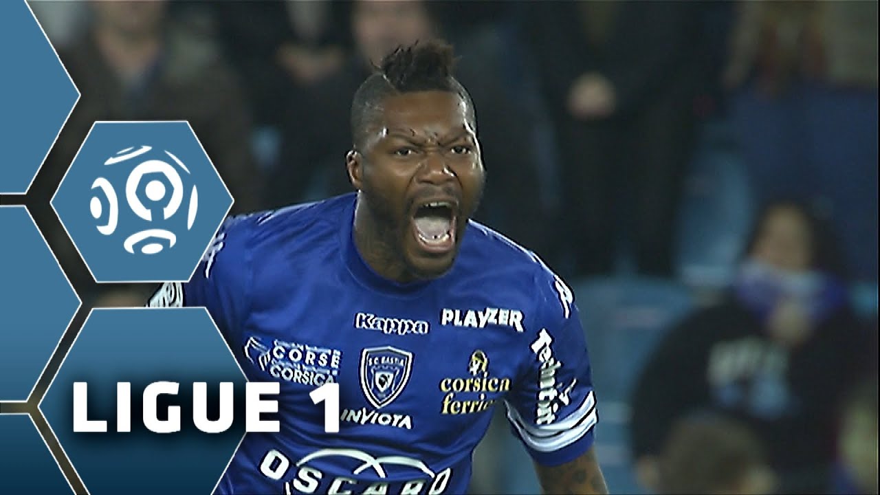 Djibril Cisse scores a STUNNING volley (68') - SC Bastia - FC Sochaux-Montb&eacute;liard (2-2) - 05/04/14