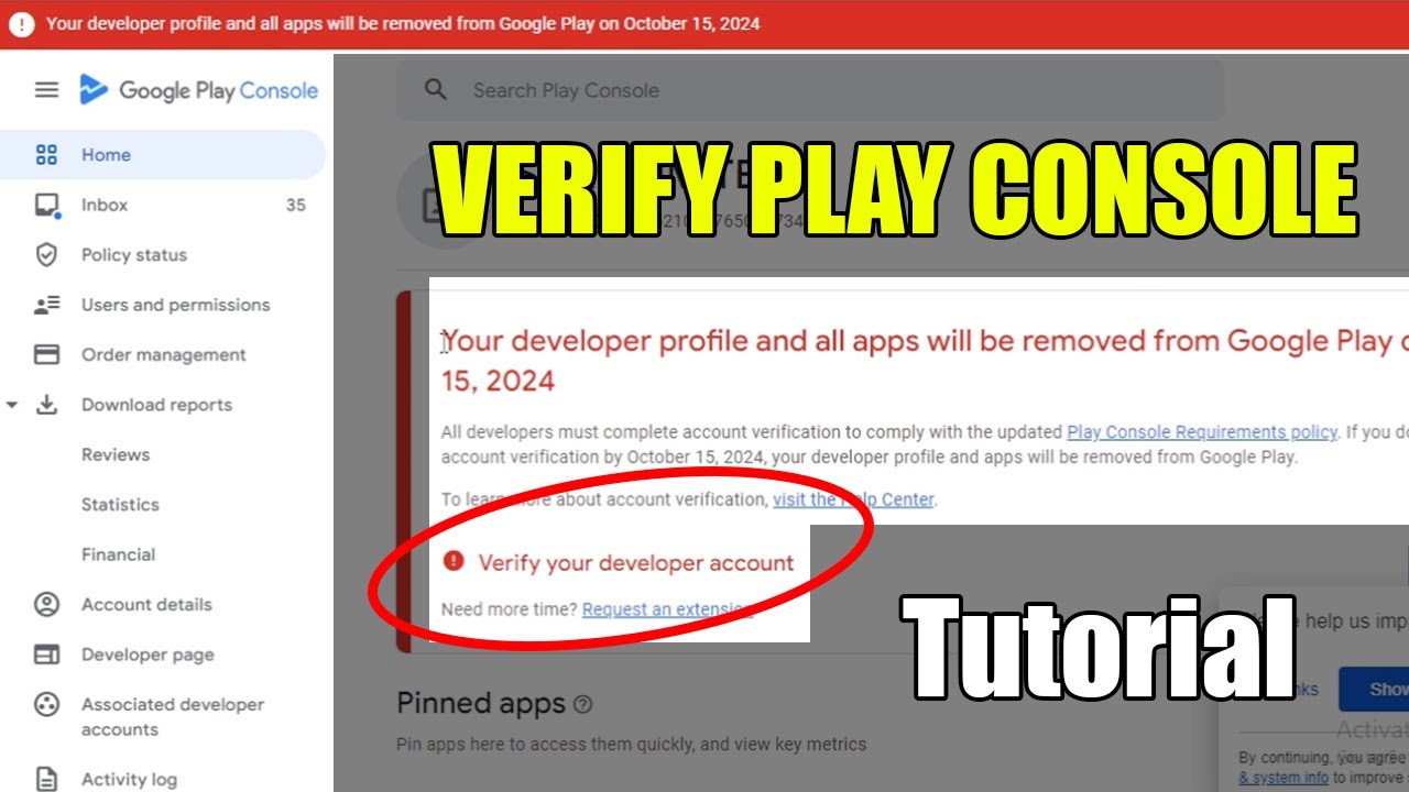 Fix Your Developer Profile And All Apps Will Be Removed From Google Play Console Account Problem